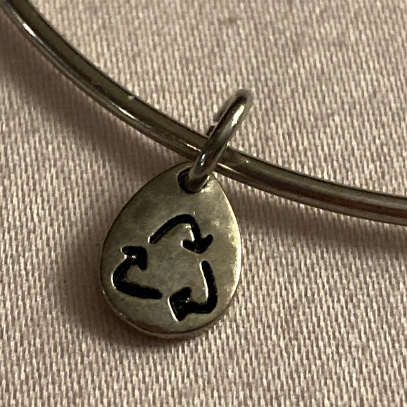 Leo Zodiac Silvertone Stretch Bangle Bracelet - Picture 5 of 7